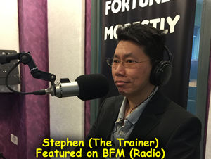 Stephen Yong invited to BFM , Business FM Radio Station as a guest speaker