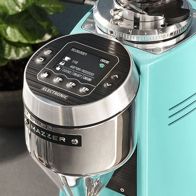 Mazzer V Pro Coffee Bean Grinder for cafe , black color , back view