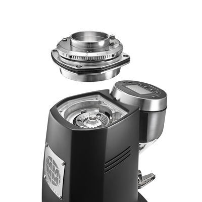 Mazzer V Pro Coffee Bean Grinder for cafe , white color , front view